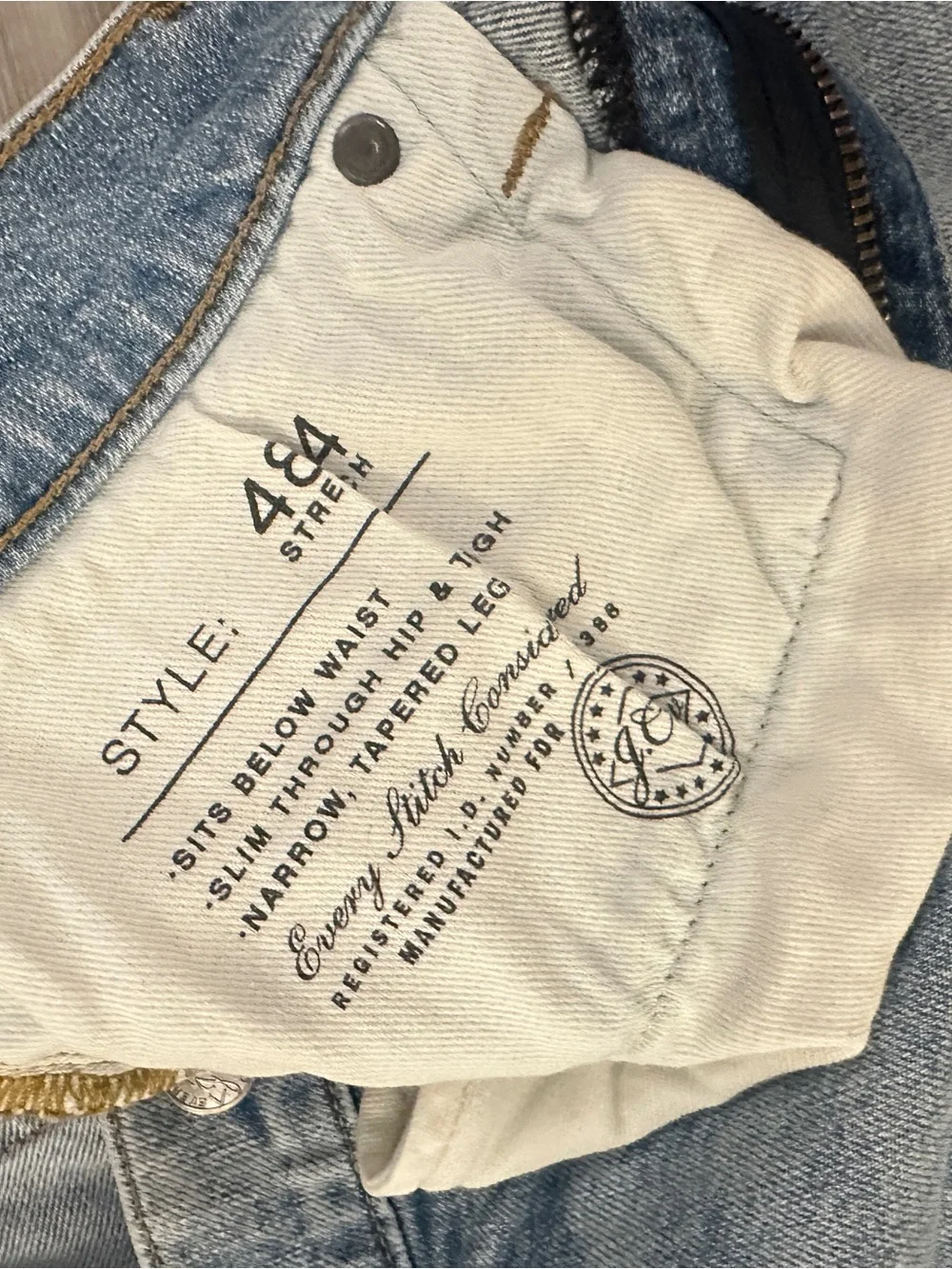 J. Crew 484 Slim Fit Stretch Jeans- Men’s 31-30